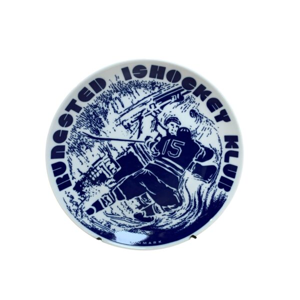 Rungsted Ishockey Klub Danmark 20cm Ishockeymotiv Tallrik Hockey