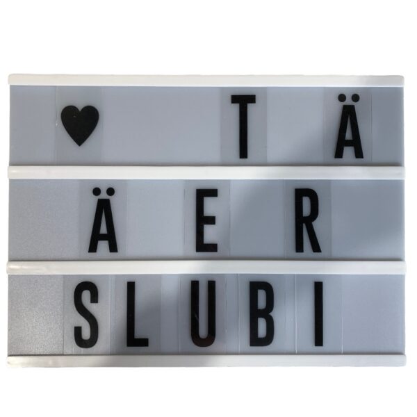 United Ljuslåda Ljusbox Ljusskylt Lampa Light Letter Box