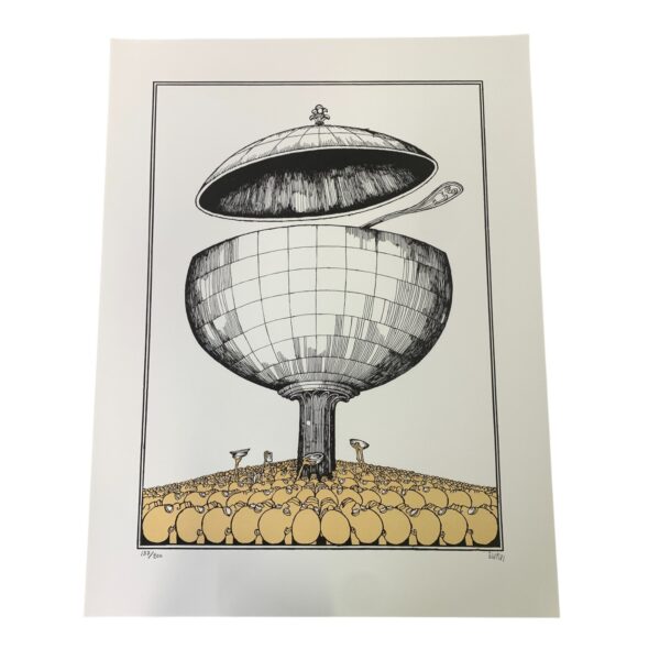 EWERT KARLSSON Jordens rikedom Färg Litografi Signerad EWK Numrerad 187 Daterad