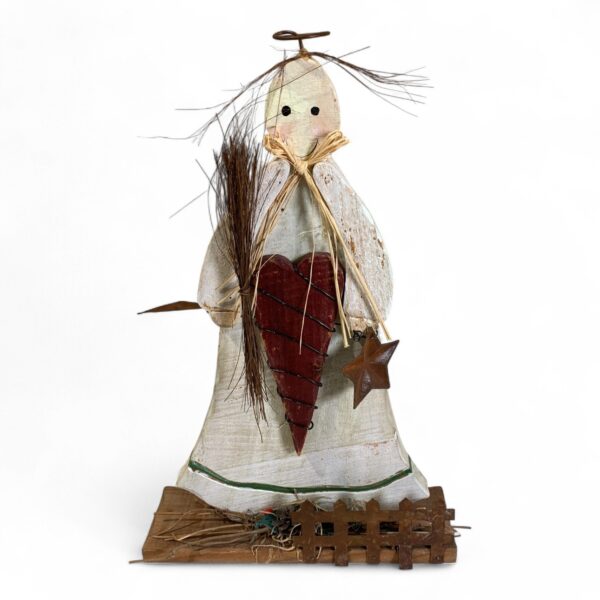 Ängel 32cm Figurin Trä Julpynt Julsaker Jul Christmas Angel Figurine