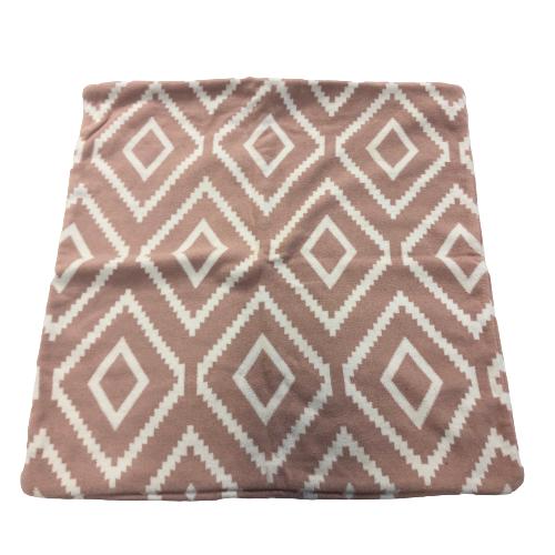 Mio Kuddfodral Rosa/Vit Design Inredning Kuddar Finstickad Fodral
