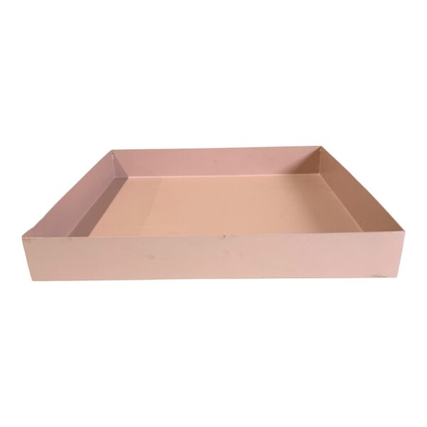 Cado Dekorationsbricka Ljusbricka Ljusfat Ljus Bricka Fat Rosa Metall Design