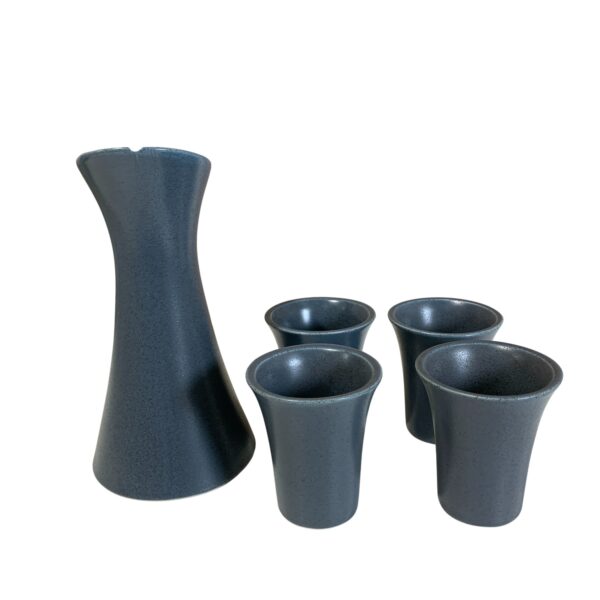 Thailand Karaff och Muggar Blå Keramik