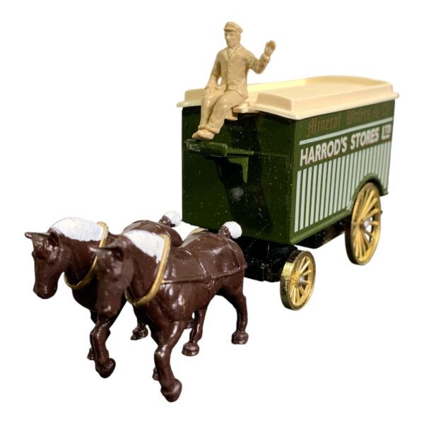 Harrods Stores Ltd Minerals Waters & Co Leksaks Häst Vagn Ryttare Souvenir