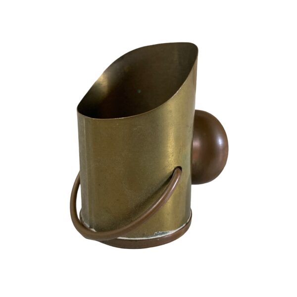 Liten Skopa 7 cm Mässing Koppar Vintage Design Retro