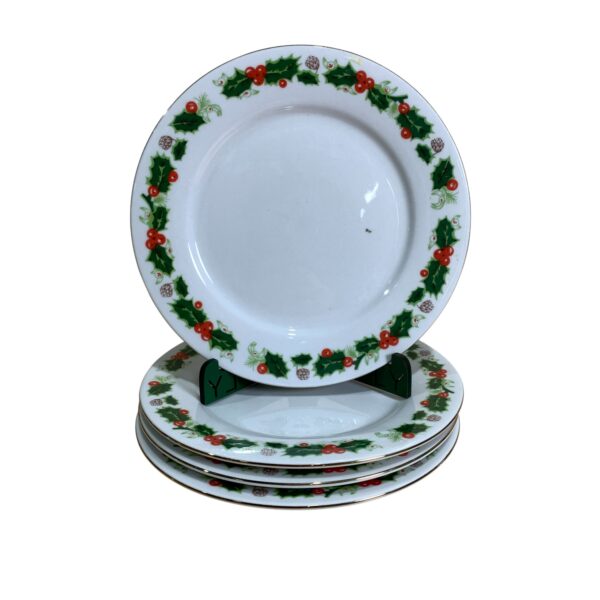 China 4 st Assietter Mistel 18cm Vintage