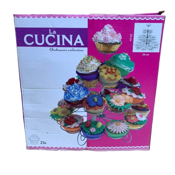 La Cucina Rymmer 23 cupcakes Hållare Muffinsställ Muffins