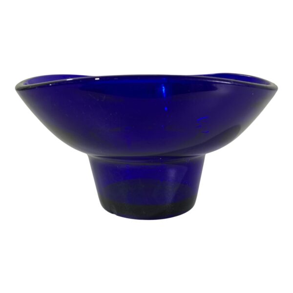 Glasskål Glas Skål Blå Vintage Design Retro