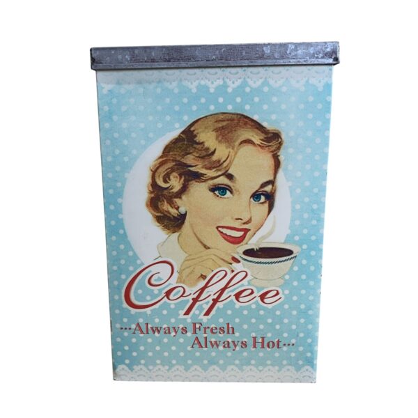 Coffee Always Fresh Always Hot Kaffeburk Plåtburk 20cm Kaffe