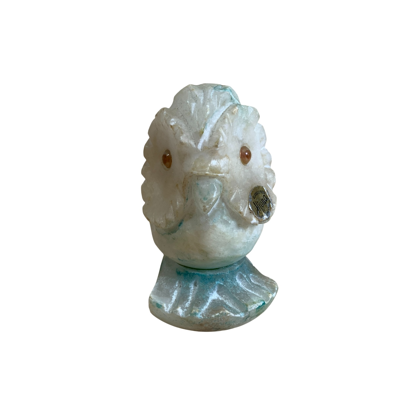 Aljunna Alabaster Uggla Prydnad Sten 9cm