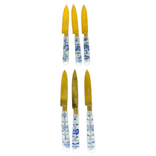 6st Fruktkniv Kniv Vintage Design Retro