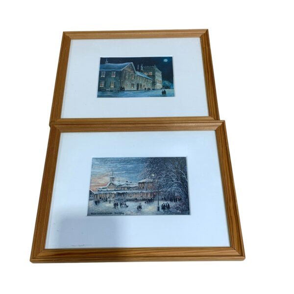 Gösta Bertilsson Jönköping Tavlor 2st 26cm Tavla