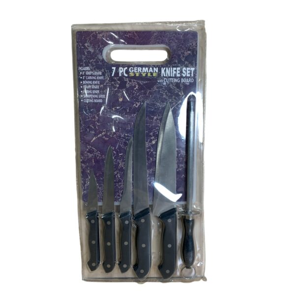 7-delat knivset Germany Kniv Knivar Skärbräda Skärpstål Köksknivar