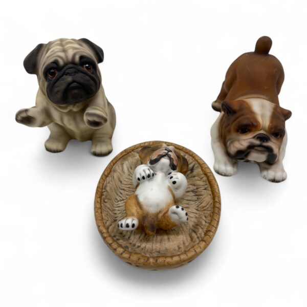 Stilia Collection Figurin Hund 3st signerad Etikettmärkt Design Hundar