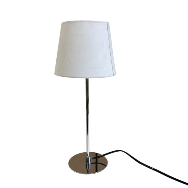 Rusta Lampa Silvrig Vit 43cm Bordslampa