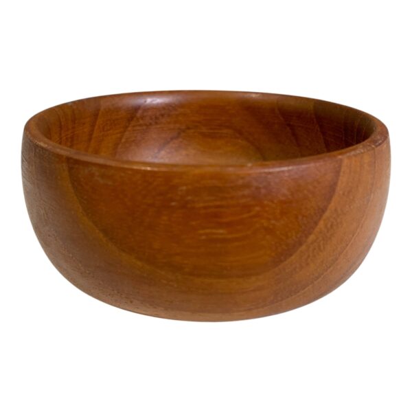Liten Träskål 8cm Skål Trä Vintage Retro Design