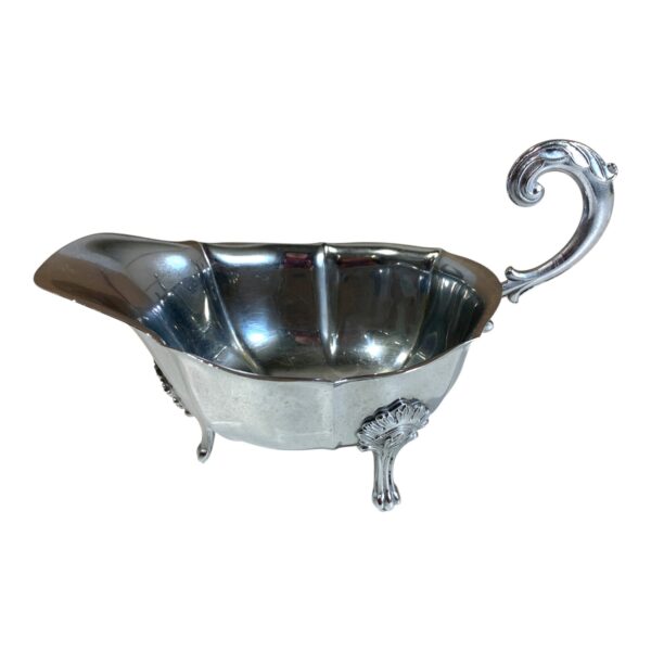 S Metall Såskanna Chrome Plated Förkromad Etikettnärkt Vintage Retro