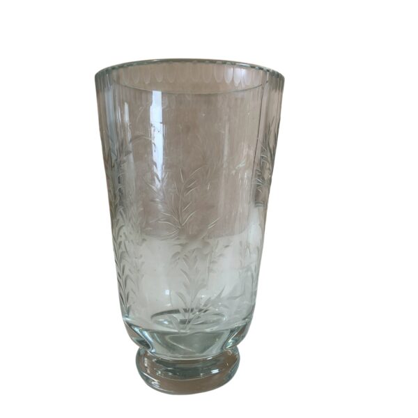 Vas Blad 18cm Glasvas Glas Vintage 1,1kg