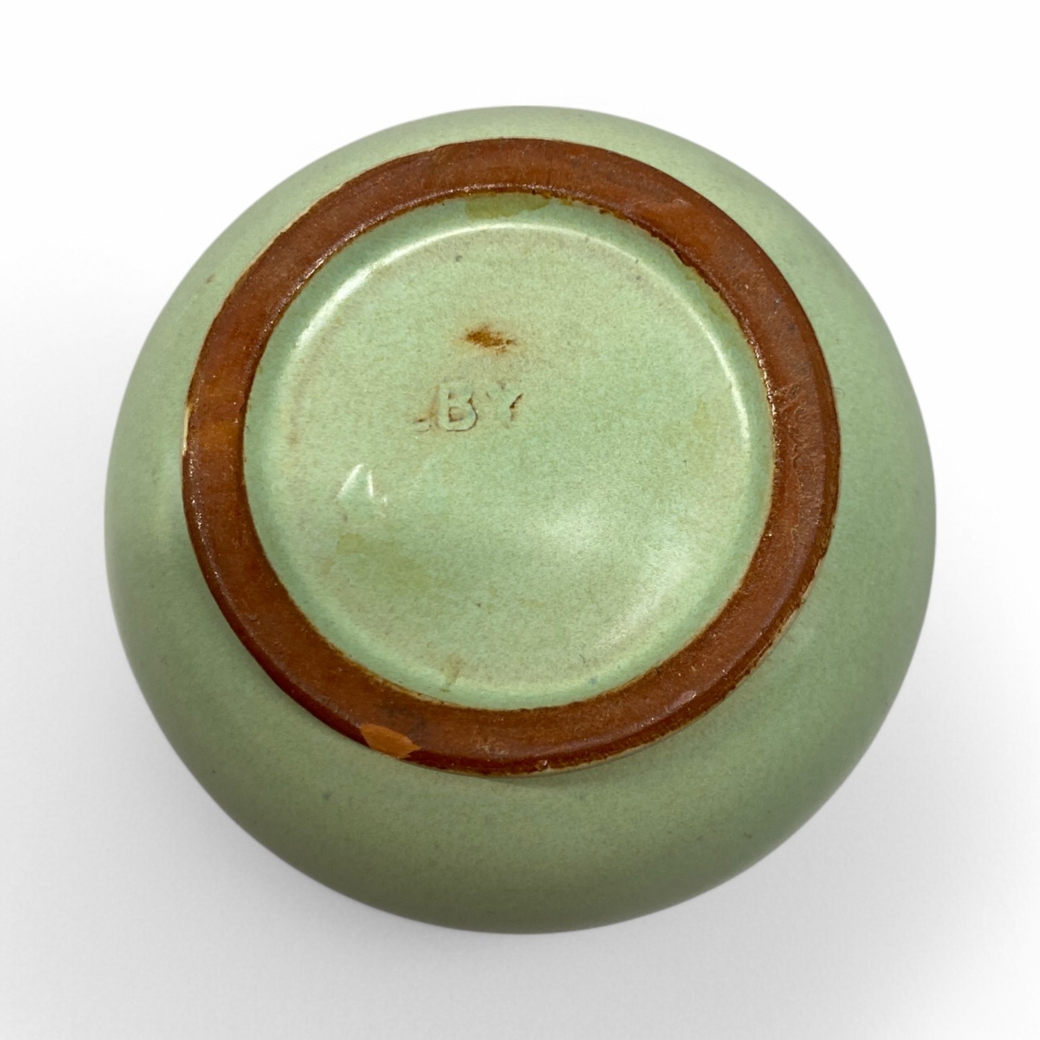 Upsala Ekeby Vas Pastell Grön 9cm Retro Vintage - Bild 7