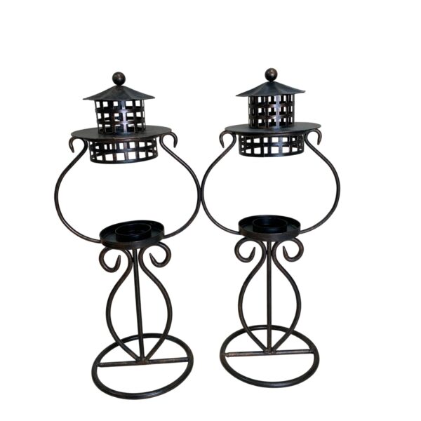 Ljusstakar 2st Metall 35cm