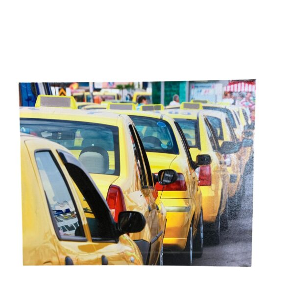 Tavla Bilar Gul 50cm