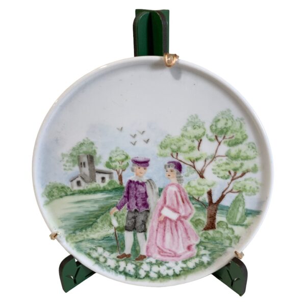 Thomas Väggtallrik Par Man Kvinna Motiv Samlartallrik 14cm Stämplad Vintage