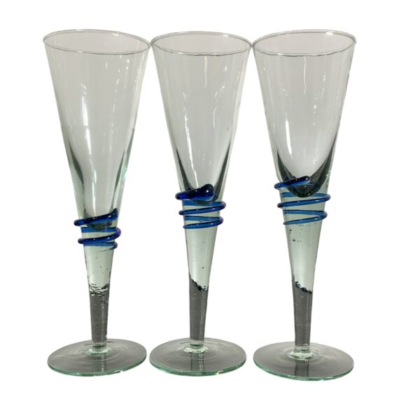 Vinglas 23cm Glas 3st Vintage