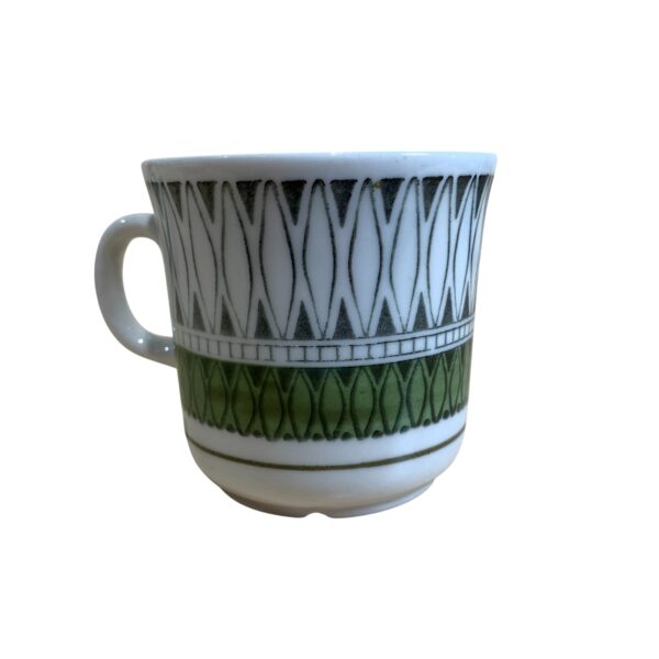 Upsala Ekeby Mexico Kopp Grön Retro 6,5cm