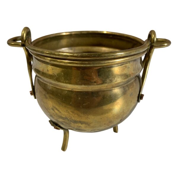 Mässing Kittel 10cm Gryta Vintage