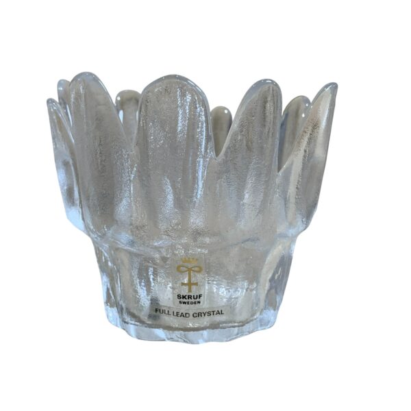 Skruf Sweden Ljuslykta Kristall 8cm Design