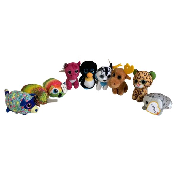 Ty 9st Gosedjur ca 9cm Katt Hund Säl Pingvin Mjukisdjur TY McDonald's Happy Meal