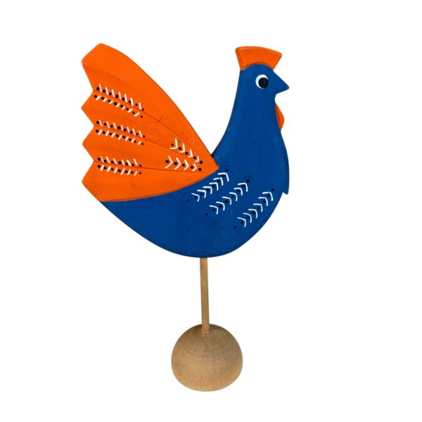 Tupp Trä 21cm Prydnad Påsk Orange