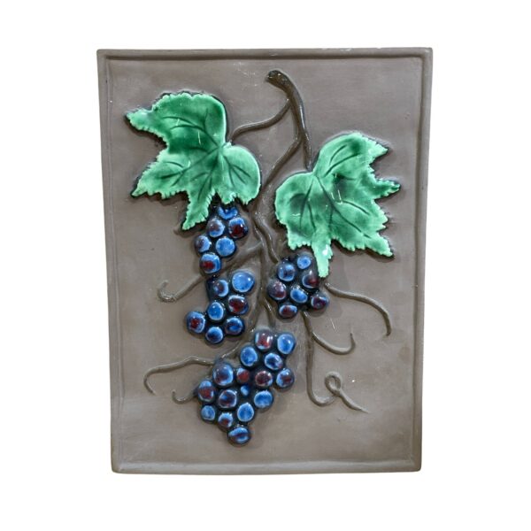 JIE 739 Keramiktavla Druvor 30 cm Vintage Retro Tavla