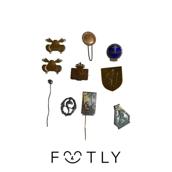 Blandat Pins Nålar Militära Medaljer 10st Vintage