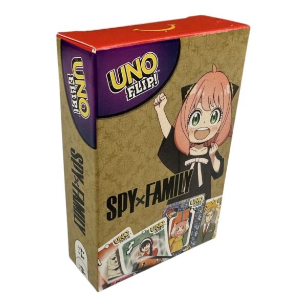 UNO Flip SPY x FAMILY Kortspel Barn Anime Mattel Partyspel 7 år+