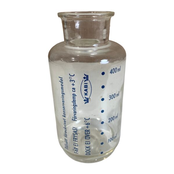 Kabi Glasflaska 40ml Glas Flaska Laboratorium