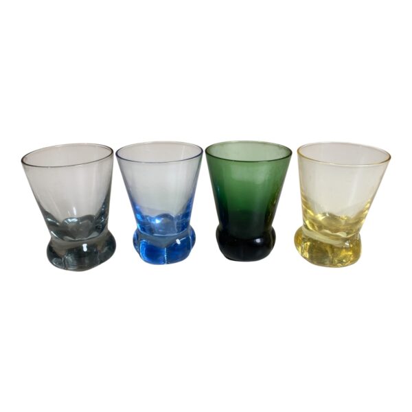 Snapsglas 4st Glas 6cm Shotglas Retro Design