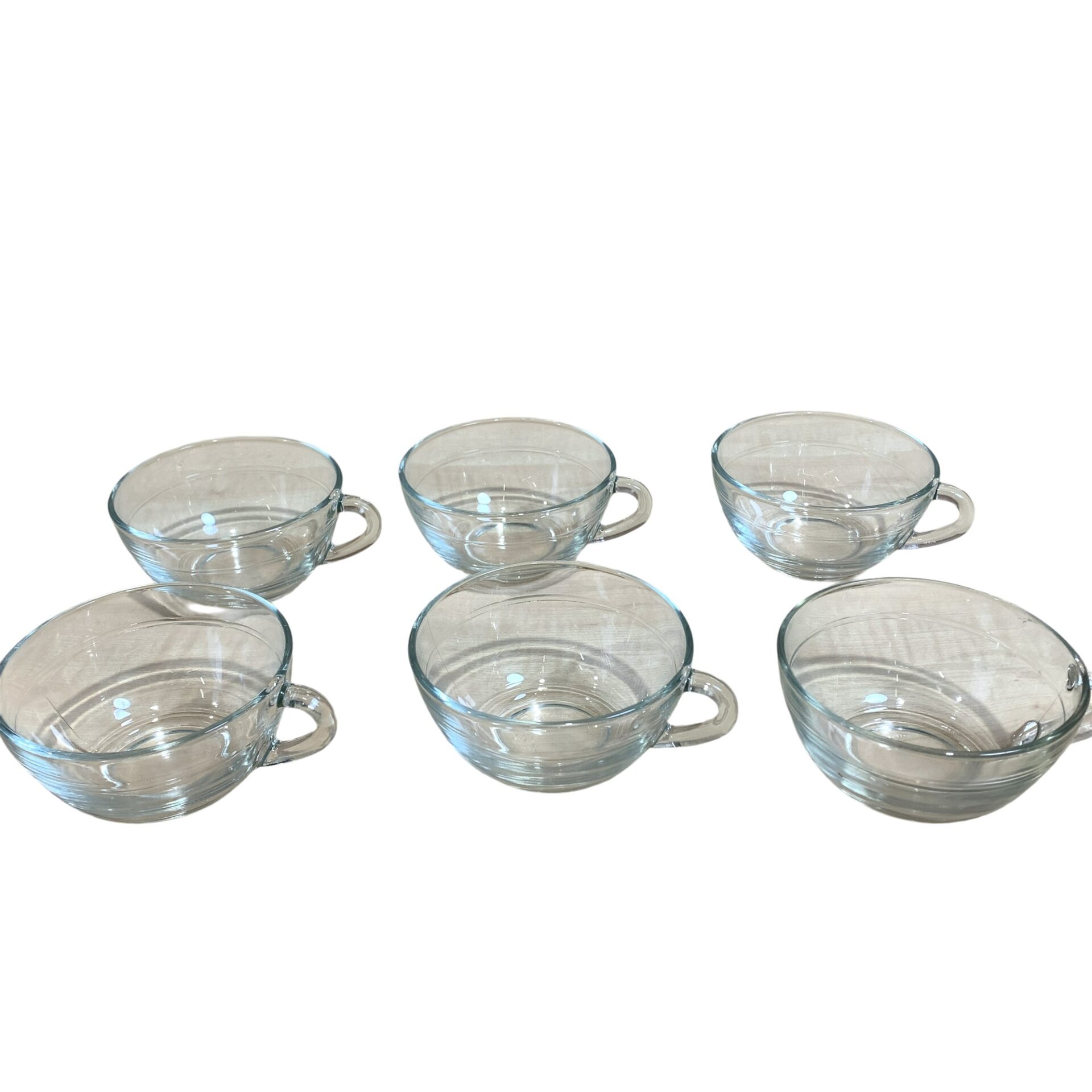 France Kopppar Glaskopppar 6st Koppar 9cm Glas