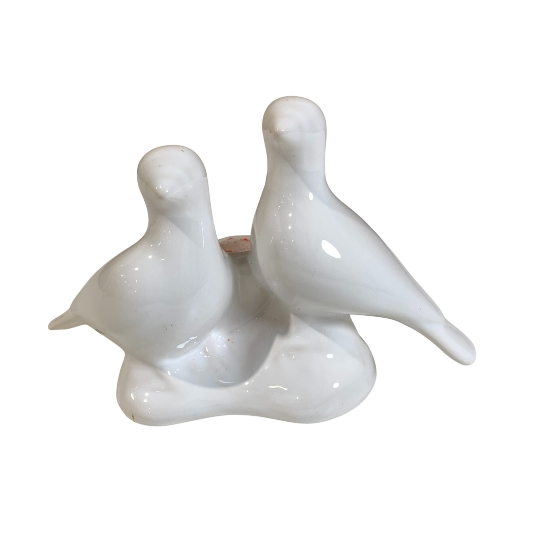Fåglar Ljusstake Vit Fågel Kornljus 19cm