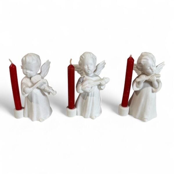 Goebel Ljusstake 3st Ängel ca 8 cm Figurin Angel Christmas Jul Julpynt Julsaker