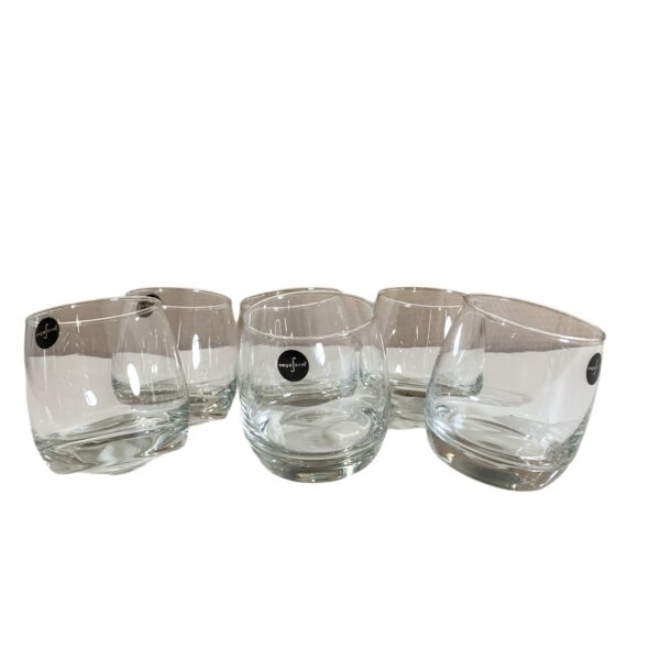 Sagaform Whiskyglas 6st Glas Whisky Tumblers med rundad botten