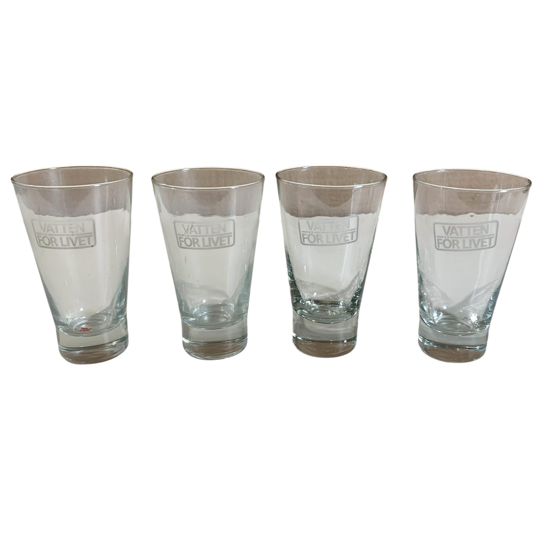 Vatten för livet 4st Glas Dricksglas Vattenglas 12,5cm