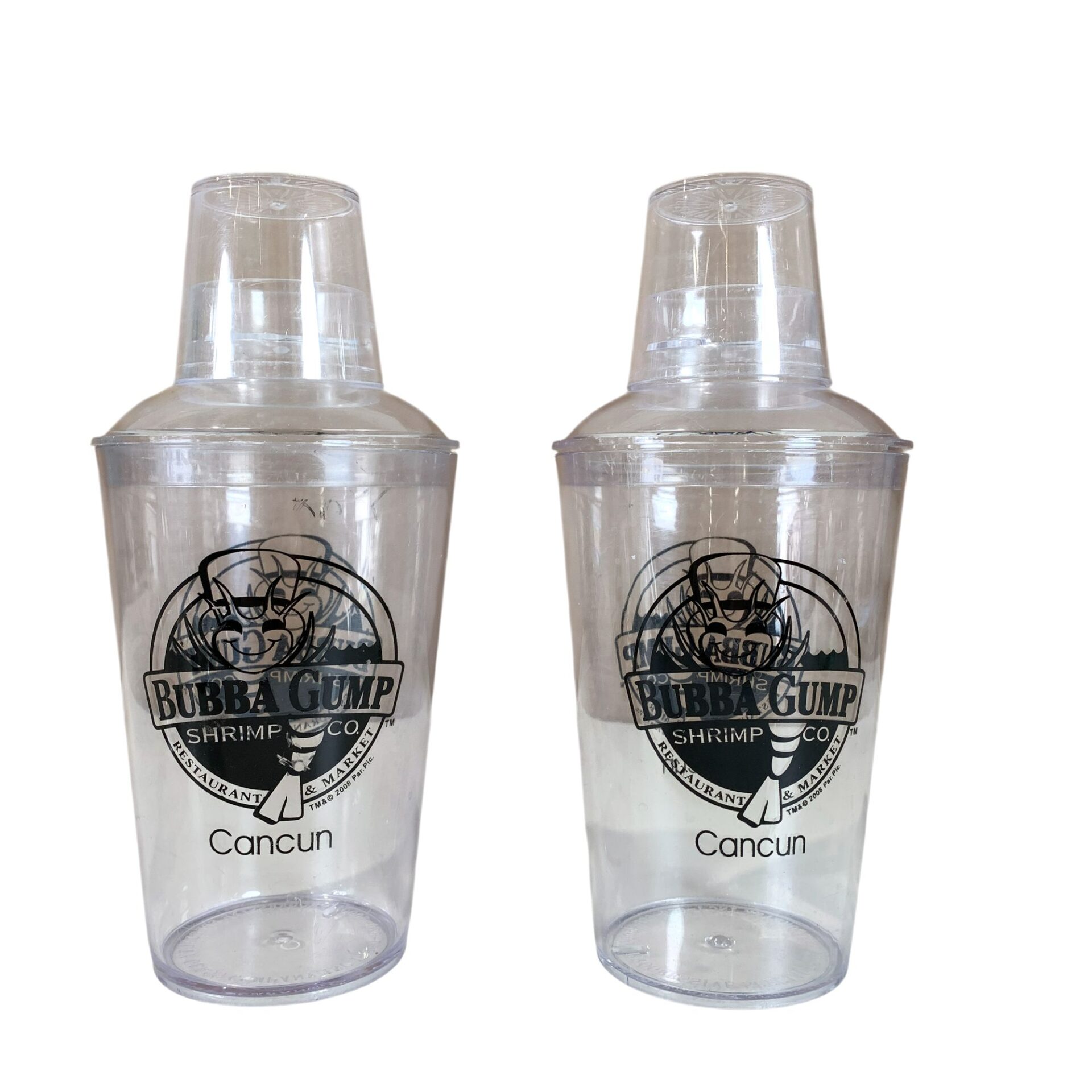 Bubba Gump Shrimps Shakers 2st Plast Drinkar Party Cocktail Shaker