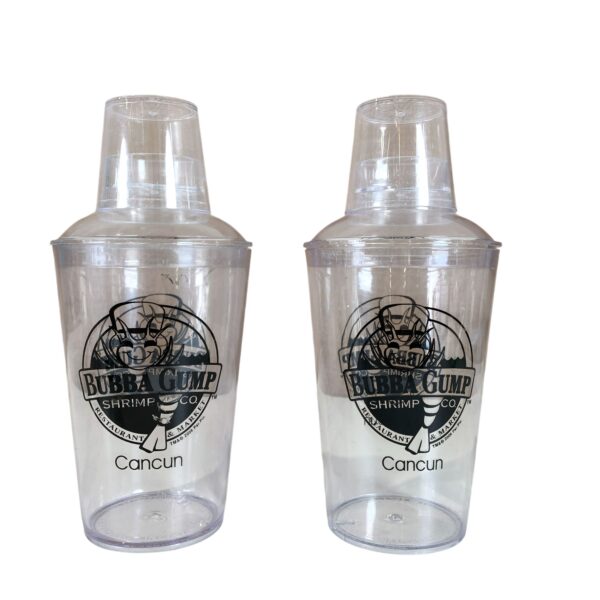 Bubba Gump Shrimps Shakers 2st Plast Drinkar Party Cocktail Shaker