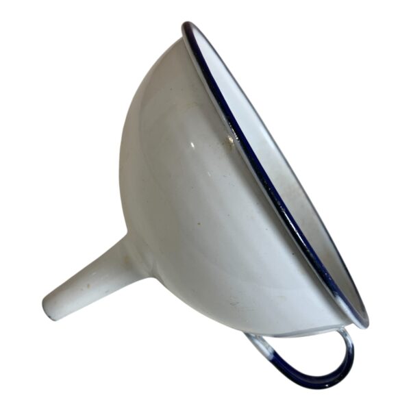 Kockums Tratt 12cm Vit Emalj