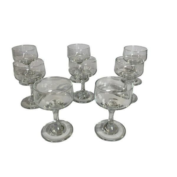 8st Glas Snapsglas Vintage 9cm