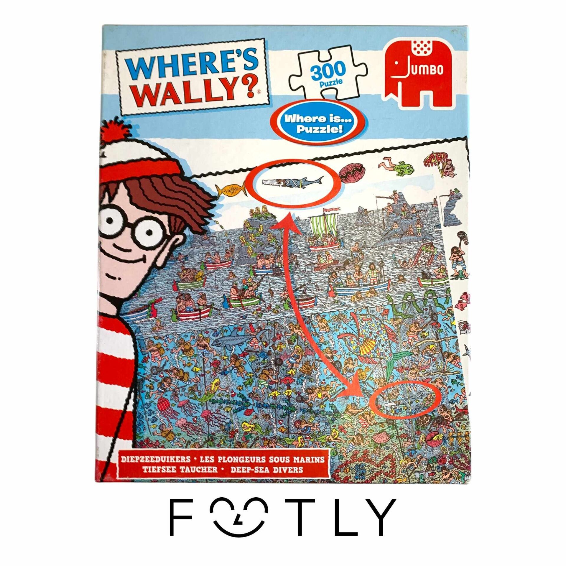 Jumbo Where's Wally? Deep-Sea Divers Puzzle 300-bitar Pussel