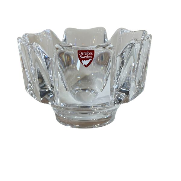 Orrefors Corona Kristallskål Design Signerad 11cm Skål Kristall