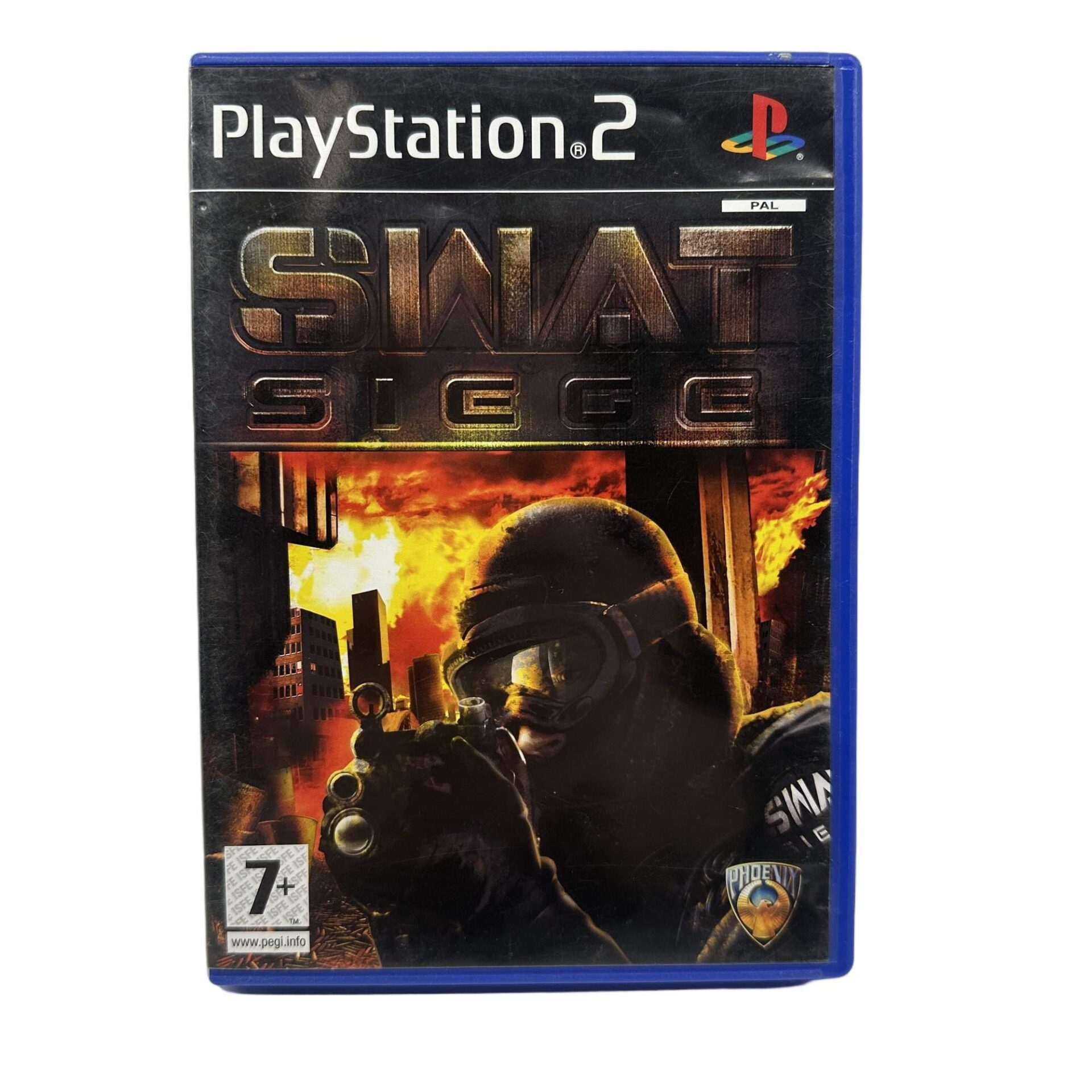 PS2 SWAT Siege Spel PlayStation 2 Sony Play Station Komplett Fodral Manual