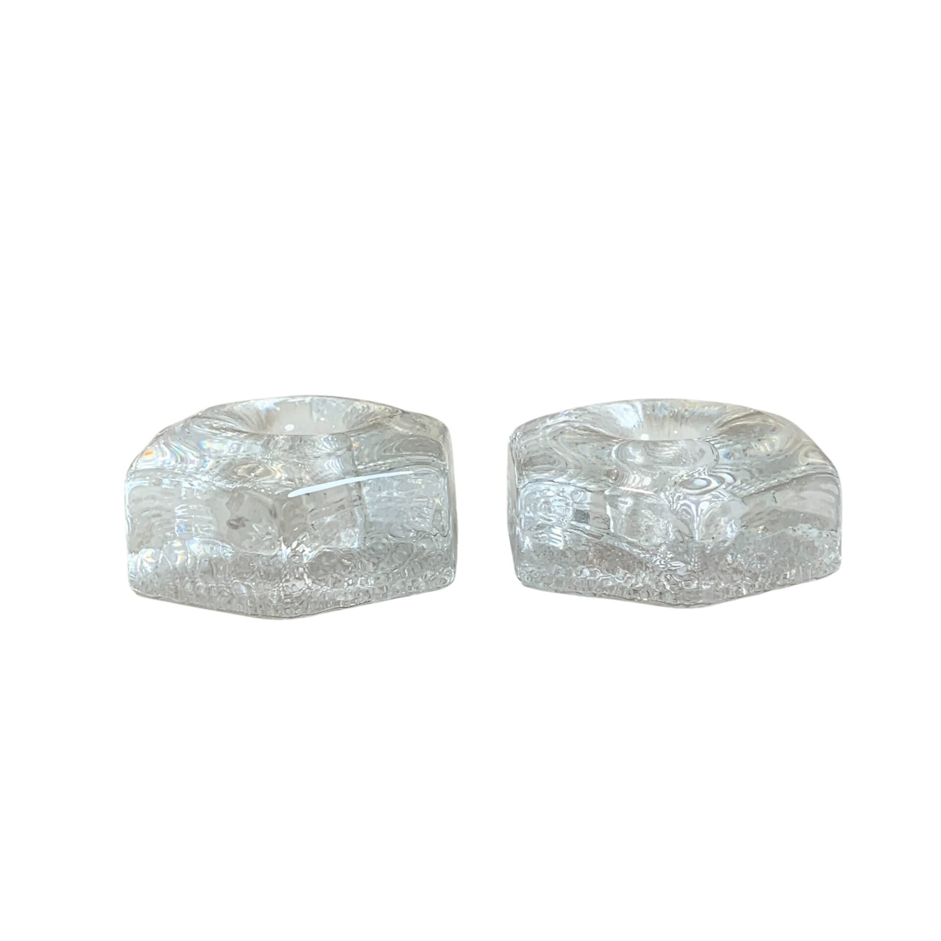 Ljusstake Glas Retro 2st